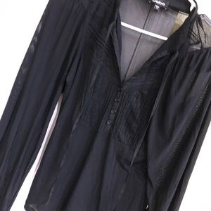 Bebe sheer top
